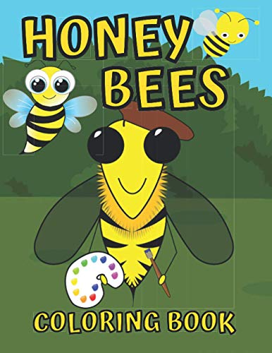

honey bee coloring book for kids ages 4-8: Bees Book For Kids, Great Gift for Girls and Boys, Insect and Bug Coloring Books For Children
