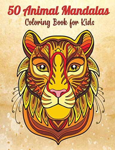 9798733657288: 50 Animal Mandalas – Coloring Book for Kids: Stress Relieving Animals Designs | Relaxing Mandalas for Kids