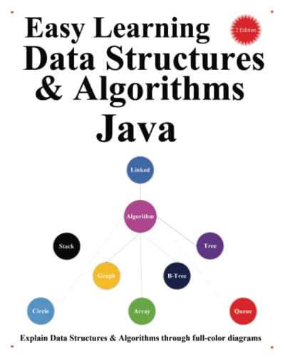 Stock image for Easy Learning Data Structures & Algorithms Java (2 Edition): Explain Data Structures & Algorithms through full-color diagrams (Java Foundation Design Patterns & Data Structures & Algorithms) for sale by Ria Christie Collections