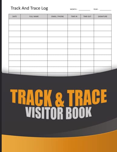 Beispielbild fr Track & Trace Visitor Book: Sign In & Out For Business - A4 - Visitor Log Book - Contact Tracing Register - Beautiful Glossy Finish Cover Design - . Small & Large Business ( Health & Safety ) zum Verkauf von Buchpark