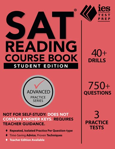 Stock image for SAT Reading Course Book: Student Edition (Advanced Practice) for sale by HPB-Red