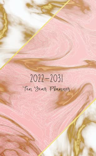 Stock image for 2022-2031 Ten Year Planner: Pocket Monthly calendar for 10 year schedule and organizer, Personal time management purse notebook with elegant marble cover for sale by AwesomeBooks