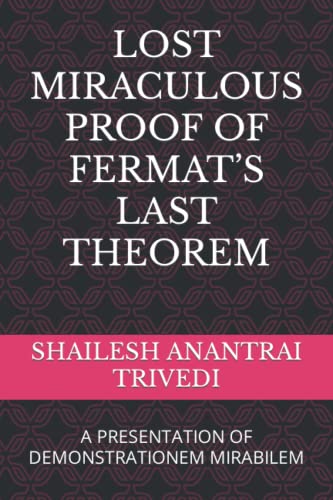 Imagen de archivo de Lost Miraculous Proof of Fermat's Last Theorem a la venta por PBShop.store US