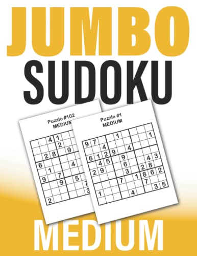 Beispielbild fr JUMBO Sudoku (Medium): 102 Extra Large Print Puzzles for Adults zum Verkauf von AwesomeBooks