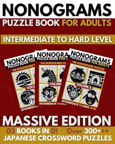 9798782336035: Nonogram Puzzle Book: Upper Intermediate To Hard Nonogram Puzzles For Adults, Griddlers Logic Puzzles - Massive Edition