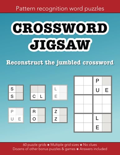 9798785710108: Crossword Jigsaw the clueless crossword puzzle you have to unscramble: 60 puzzle grids to solve and dozens of other fun activities: Education resources by Bounce Learning Kids