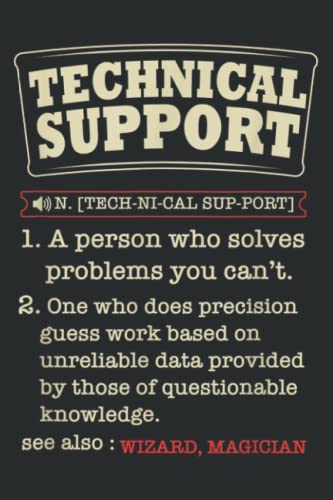 Beispielbild fr Tech Support Definition Funny Computer Nerd Gift: Notebook: Matte Finish Cover, Diary, Planner, Journal, Lined College Ruled Paper, 6"x9", 110 Pages zum Verkauf von AwesomeBooks