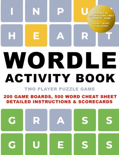 Beispielbild fr Wordle Activity Book (2 Player Puzzle Game). 200 Game Boards, 500 Word Cheat Sheet, Instructions and Scorecards: Based on The New York Times Wordle Game, A Daily Word Challenge zum Verkauf von HPB-Diamond