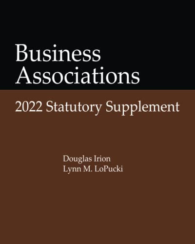 Stock image for Business Associations: 2022 Statutory Supplement for sale by HPB-Red