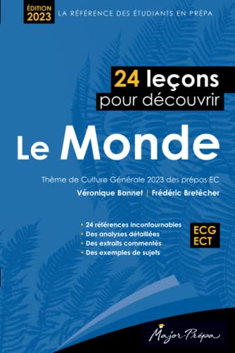 Beispielbild fr 24 Leons Pour Dcouvrir Le Monde (prpas Ecg): Thme De Culture Gnrale 2023 Des Prpas Ec zum Verkauf von RECYCLIVRE