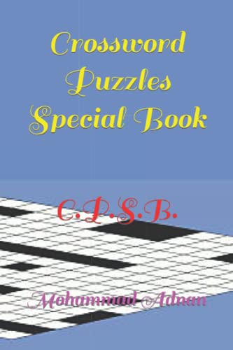 Stock image for Crossword Puzzles Special Book: C.P.S.B. for sale by Ria Christie Collections