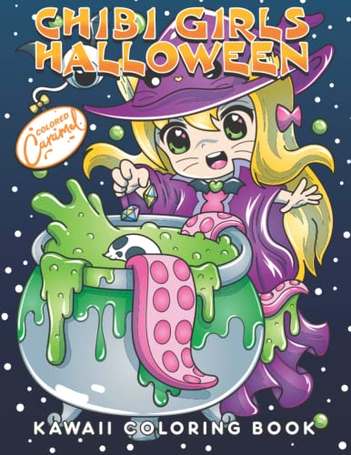 Beispielbild fr Chibi Girls Halloween Kawaii Coloring Book zum Verkauf von medimops