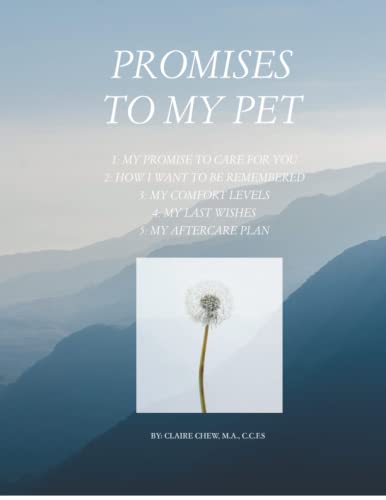 Beispielbild fr Promises To My Pet: A Guide To Planning For Your Pet's Care zum Verkauf von GreatBookPrices