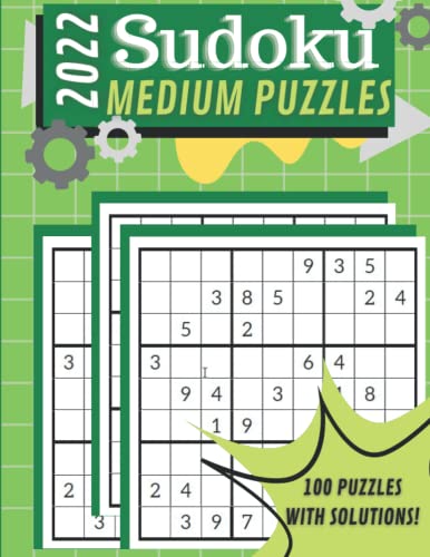 Stock image for 2022 Medium Sudoku Large Print Book: Brain Train Puzzles for Adults for sale by Ria Christie Collections