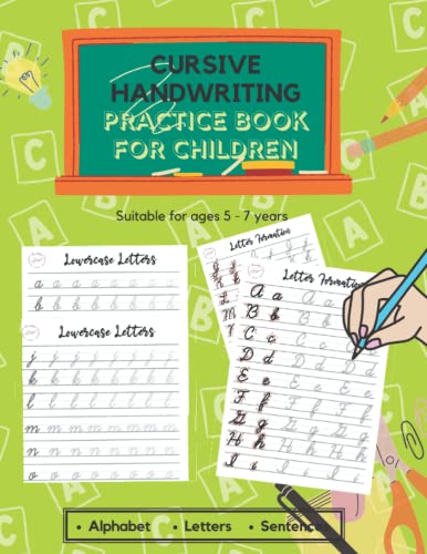 Immagine dell'editore per Cursive Writing Practice Book for Children Ages 5-7: Joined Writing Exercises with Letters, Short Words, and Sentences: Reception KS1 | Paperback venduto da Buchpark
