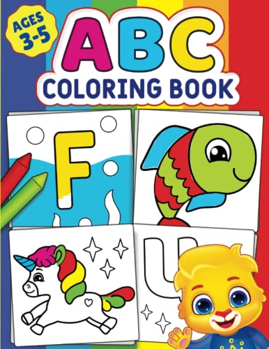 9798849947976: ABC Coloring Book: Color 100+ Animals, Birds, Vehicles, Fruits, Toys & Alphabets For Boys & Girls | Coloring Book for Toddlers and Preschool Kids | ... Book and Coloring Pages (Kids Ages 3-5)
