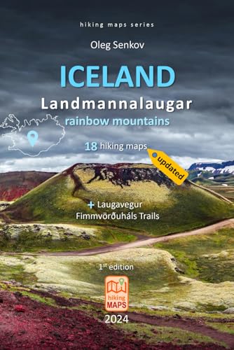 Stock image for ICELAND, Landmannalaugar rainbow mountains, hiking maps for sale by GreatBookPrices