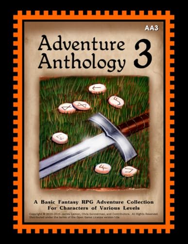 Stock image for Adventure Anthology #3 POD, Black and White (Basic Fantasy (d20)) for sale by Noble Knight Games