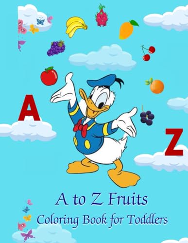 Stock image for A to Z Fruits Coloring Book for Toddlers for sale by Ria Christie Collections