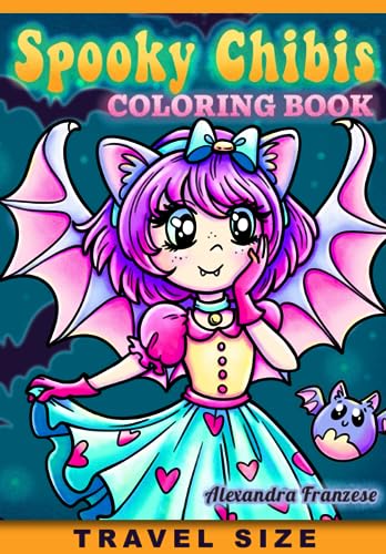 Beispielbild fr Spooky Chibis Travel Size Coloring Book: Halloween Character Images to Color, On-the-Go Activities, Seasonal Hand Drawn Illustrations (Travel Size Coloring Books) zum Verkauf von medimops