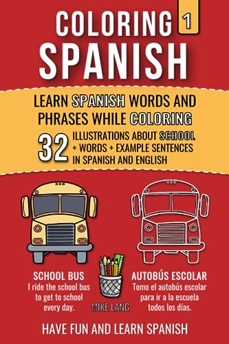 9798859503377: Coloring Spanish 1: Learn Spanish Words and Phrases while Coloring