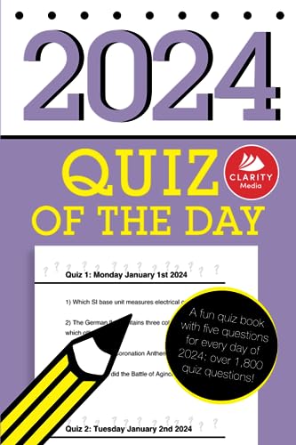 9798859521913: Quiz of the Day 2024: A fun quiz book with five questions for every day of 2024: over 1,800 quiz questions!