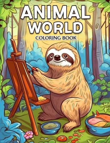 Stock image for Animal World: Easy and Cute Animal Buddies Coloring Book for Teens and Adults for sale by Goodwill Books