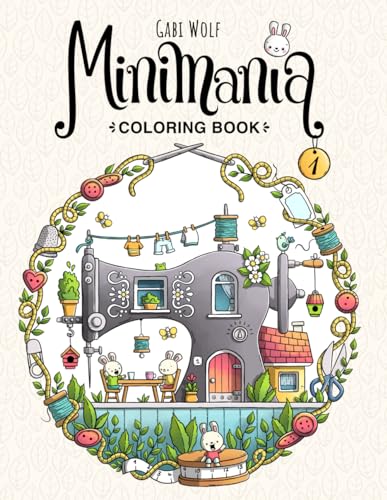 Stock image for Minimania Volume 1 - Coloring Book with little cute Wonder Worlds (Minimania Coloring Books) for sale by Buchpark