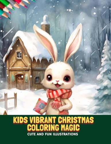 Imagen de archivo de Kids Vibrant Christmas Coloring Magic a la venta por PBShop.store US