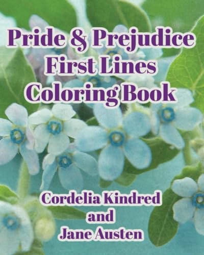 Imagen de archivo de Pride & Prejudice First Lines Coloring Book a la venta por Ria Christie Collections