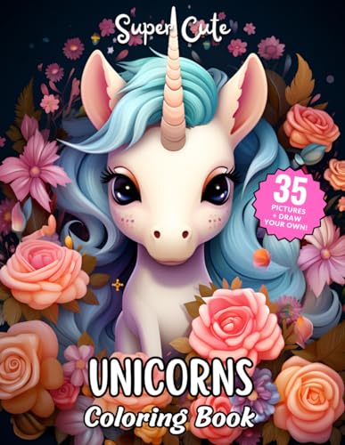 Beispielbild fr Super Cute Unicorns Coloring Book: Fun Coloring Book for Kids zum Verkauf von California Books