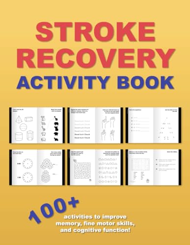 Stock image for Stroke Recovery Activity Book ? 100+ Puzzles for Traumatic Brain Injury & Aphasia Rehabilitation: Fun stroke recovery workbook with tracing, memory games and more. Great gift for stroke recovery! for sale by MusicMagpie