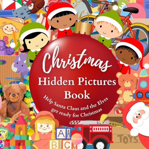 Stock image for Christmas Hidden Pictures Book Help Santa Claus and the Elves get Ready for Christmas for sale by PBShop.store US