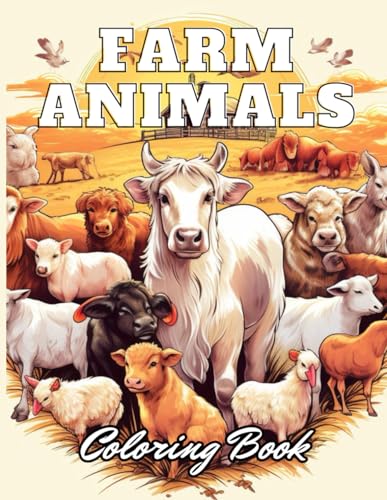Imagen de archivo de Farm Animals Coloring Book for Kids: High Quality and Unique Colouring Pages a la venta por GreatBookPrices
