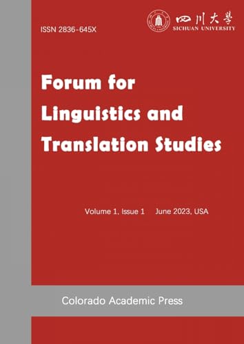 Stock image for Forum for Linguistics and Translation Studies Issue I for sale by Ria Christie Collections