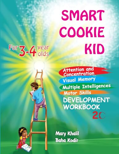 Stock image for Smart Cookie Kid For 3-4 Year Olds Attention and Concentration Visual Memory Multiple Intelligences Motor Skills Book 2C for sale by Ria Christie Collections