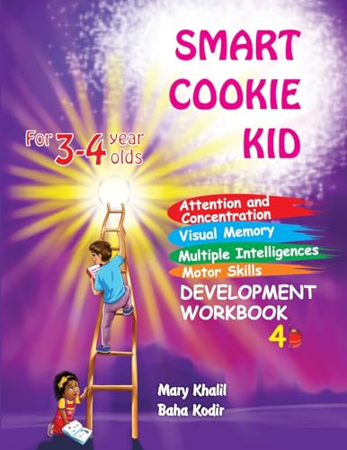 Imagen de archivo de Smart Cookie Kid For 3-4 Year Olds Attention and Concentration Visual Memory Multiple Intelligences Motor Skills Book 4B a la venta por Ria Christie Collections
