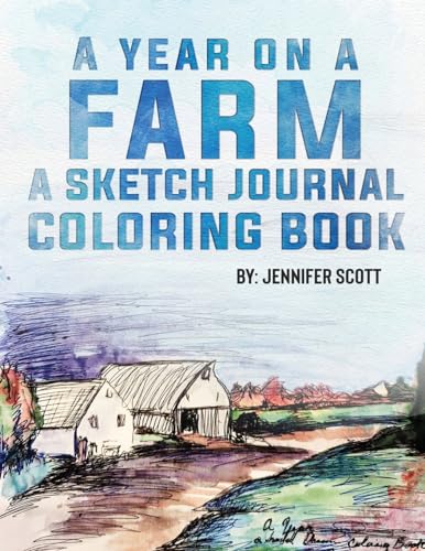 Stock image for A Year on a Farm a Sketch Journal Coloring Book for sale by California Books