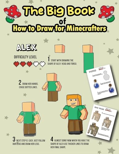 Stock image for The Big Book of How to Draw for Minecrafters: A Step by Step Easy Guide (Colorized Version) for sale by California Books