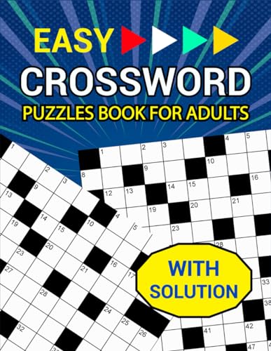 Imagen de archivo de Easy Crossword Puzzles Book for Adults with Solution a la venta por GreatBookPrices