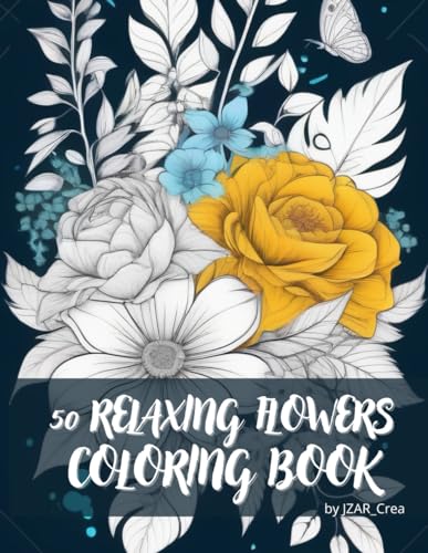 Imagen de archivo de 50 Flowers Coloring Book (Paperback) a la venta por Grand Eagle Retail