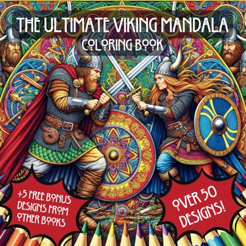 Beispielbild fr The Ultimate Viking Mandala Coloring Book for Adults (Adult Mandala Coloring Books) zum Verkauf von California Books