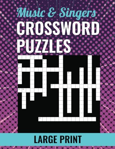 Stock image for Music & Singers Crossword Puzzles - Large Print for sale by GreatBookPrices