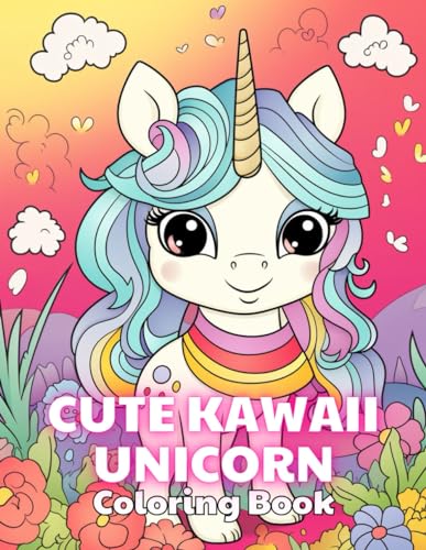 Beispielbild fr Cute Kawaii Unicorn Coloring Book: 100+ Fun And Easy Coloring Pages zum Verkauf von California Books