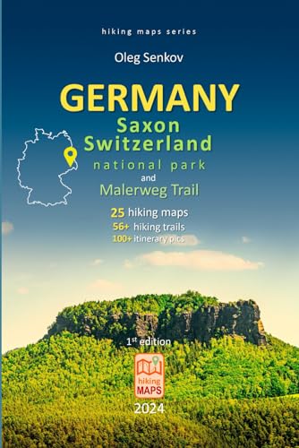 Stock image for GERMANY, Saxony Switzerland National Park and Malerweg Trail, hiking maps (Paperback) for sale by Grand Eagle Retail