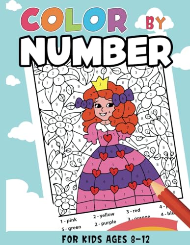 Stock image for Color by number for kids ages 8-12: Enjoy Hours of Fun And Creativity With 50 Beautifully Diverse Color By Number Images Perfect for Kids! for sale by California Books