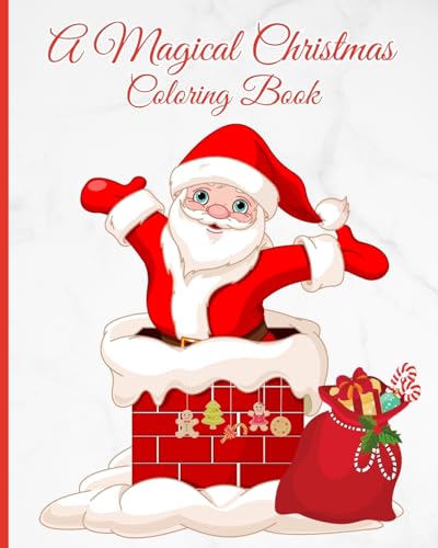 Immagine dell'editore per A Magical Christmas Coloring Book: 50 Big And Easy Christmas Design With Gingerbread House, Santa Claus, Reindeer venduto da MusicMagpie