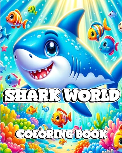 Imagen de archivo de Shark World Coloring Book: A Kid's Journey Through the Amazing World of Sharks and Marine Life a la venta por GreatBookPrices