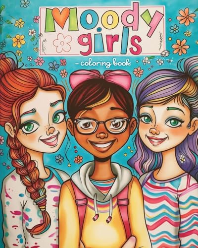 Stock image for Moody girls coloring book: Girl faces therapeutic coloring for mood exploration for sale by California Books