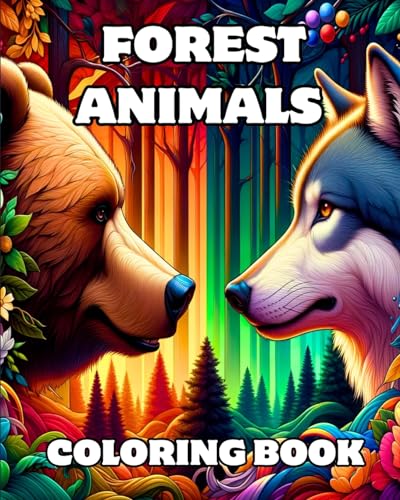 Imagen de archivo de Forest Animals Coloring Book: Beautiful Woodland Creatures to Color for Relaxation a la venta por California Books